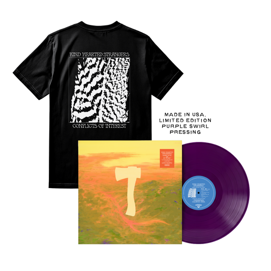 "Conflicts of Interest" Purple Swirl Vinyl + Shirt Bundle (Preorder)